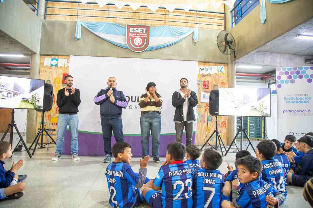 Presentaron la obra del nuevo polideportivo de Ezpeleta