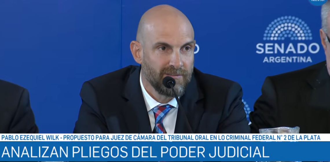 Senado: secretario del Juzgado Federal de Quilmes fue a la entrevista en el camino para ser juez de Cámara en La Plata