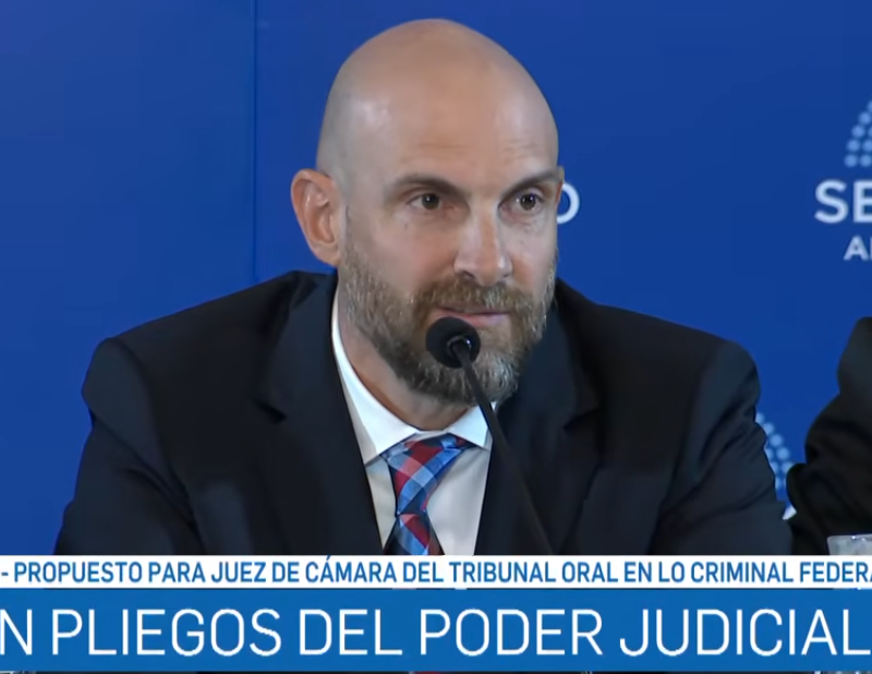 Senado: secretario del Juzgado Federal de Quilmes fue a la entrevista en el camino para ser juez de Cámara en La Plata