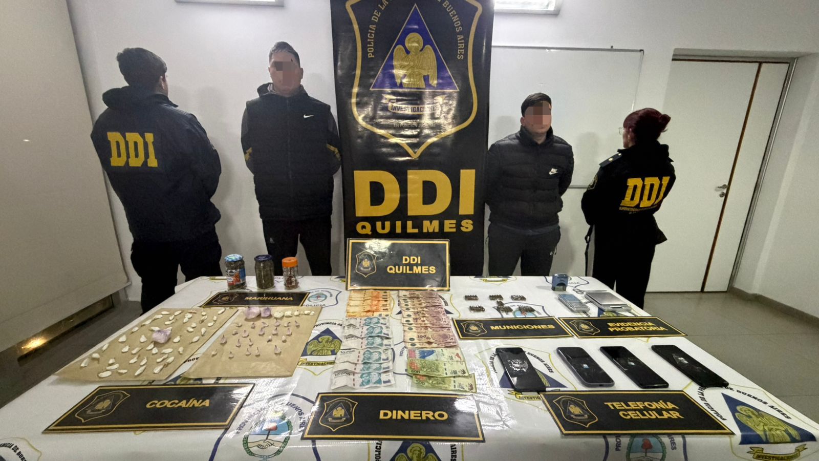 Quilmes: desbaratan una banda que vendía drogas “delivery” usando un lavadero de autos como pantalla