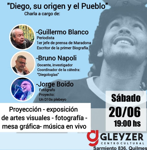 “El Legado No se Mancha”; el recuerdo a Maradona en el Centro Cultural Gleyzer de Quilmes
