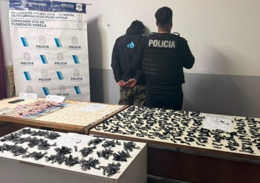 Detuvieron a un joven y secuestraron más de 650 dosis de droga en allanamientos