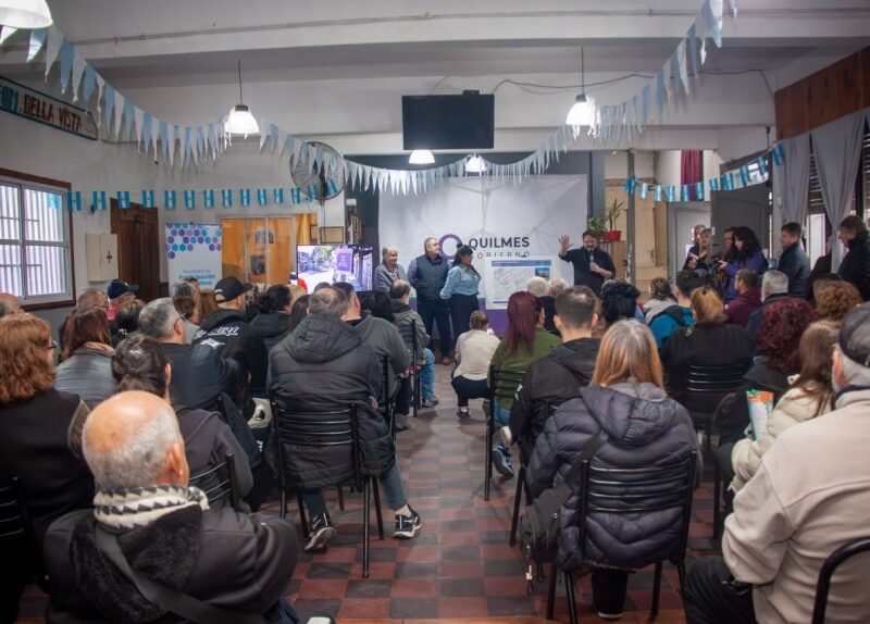 El Municipio anunció la pavimentación de 57 nuevas cuadras en Quilmes Oeste con fondos propios