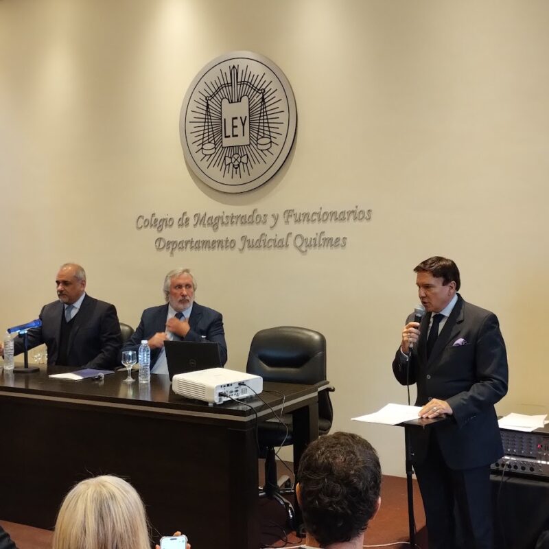 Quilmes: Conte Grand encabezó un encuentro de la Escuela Judicial del Ministerio Público en el Colegio de Magistrados