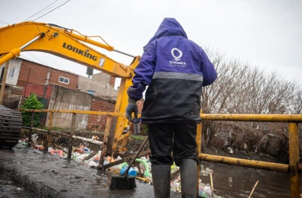 El Municipio de Quilmes destacó las tareas de prevención frente al temporal
