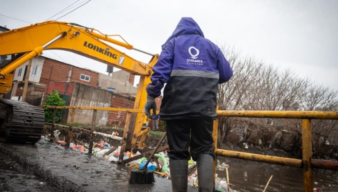 El Municipio de Quilmes destacó las tareas de prevención frente al temporal