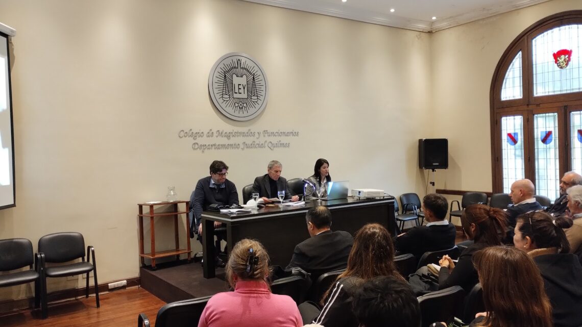 Colegio de Magistrados de Quilmes: jornada sobre “nueva ley de reincidencia y unificación de penas y condenas”
