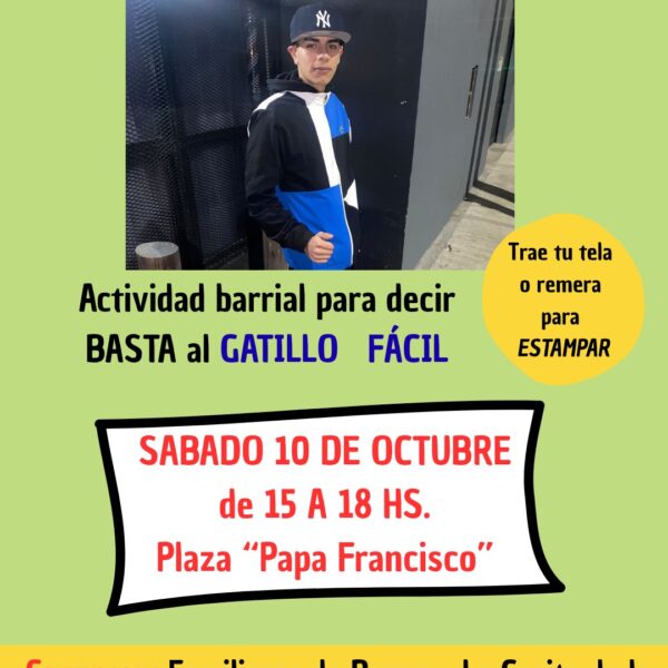 Caso Bruno en Villa Itatí: convocan a una jornada de reclamo bajo la consigna “Basta de gatillo fácil”